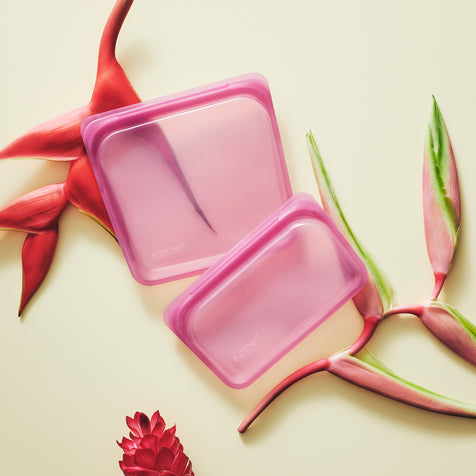 hibiscus: Reusable Silicone Stasher Sandwich Bag