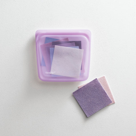 purple: Reusable Silicone Stasher Sandwich Bag