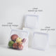 Clear: Reusable Silicone Stasher Stand Up Bag Trio-Pack Clear Assorted